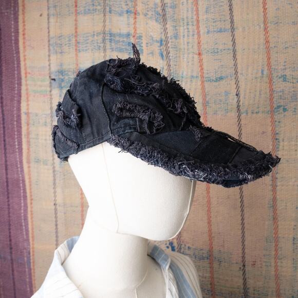 Upcycled handmade carhartt patchwork denim hat - Picture 1 of 6